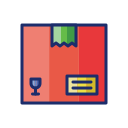 external box-postal-service-flaticons-lineal-color-flat-icons icon