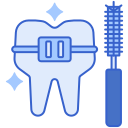external braces-orthodontics-flaticons-lineal-color-flat-icons icon