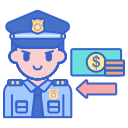 external bribe-police-flaticons-lineal-color-flat-icons icon