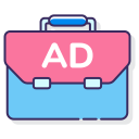 external briefcase-advertising-agency-flaticons-lineal-color-flat-icons-2 icon