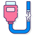 external broken-cable-electrician-flaticons-lineal-color-flat-icons-3 icon