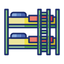 external bunk-bed-family-life-flaticons-lineal-color-flat-icons-2 icon
