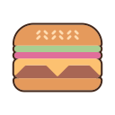 external burger-music-festival-flaticons-lineal-color-flat-icons icon