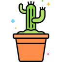 external cactus-office-and-office-supplies-flaticons-lineal-color-flat-icons-3 icon