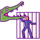 external cage-of-death-extreme-sports-flaticons-lineal-color-flat-icons icon