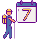 external calendar-extreme-sports-flaticons-lineal-color-flat-icons-3 icon