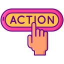 external call-to-action-influencer-marketing-flaticons-lineal-color-flat-icons-4 icon