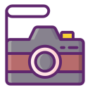 external camera-vacation-planning-resort-flaticons-lineal-color-flat-icons icon