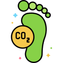 external carbon-footprint-sustainable-living-flaticons-lineal-color-flat-icons-3 icon