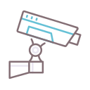 external cctv-security-flaticons-lineal-color-flat-icons icon
