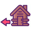 external check-out-vacation-planning-resort-flaticons-lineal-color-flat-icons icon