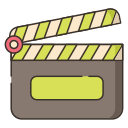 external clapperboard-video-production-flaticons-lineal-color-flat-icons-3 icon