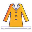 external coat-fashion-ecommerce-flaticons-lineal-color-flat-icons icon