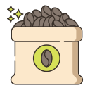 external coffee-bag-coffee-flaticons-lineal-color-flat-icons icon