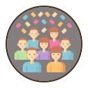 external crowd-music-festival-flaticons-lineal-color-flat-icons icon