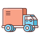 external delivery-truck-logistics-flaticons-lineal-color-flat-icons-4 icon