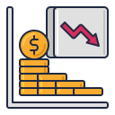external depreciation-finance-flaticons-lineal-color-flat-icons icon