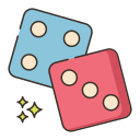 external dice-casino-flaticons-lineal-color-flat-icons-3 icon
