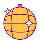 external disco-ball-edm-flaticons-lineal-color-flat-icons-3 icon