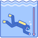 external diving-vacation-planning-diving-tour-flaticons-lineal-color-flat-icons-9 icon