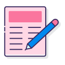 external document-copywriting-flaticons-lineal-color-flat-icons-2 icon