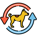 external dog-emergency-service-flaticons-lineal-color-flat-icons icon