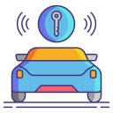 external door-lock-automotive-dealership-flaticons-lineal-color-flat-icons icon