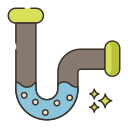 external drain-plumbing-flaticons-lineal-color-flat-icons icon