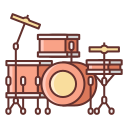 external drum-music-flaticons-lineal-color-flat-icons icon
