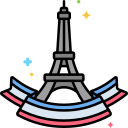 external eiffel-festivals-and-holidays-flaticons-lineal-color-flat-icons icon