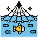 external fishing-net-fishing-flaticons-lineal-color-flat-icons icon