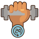 external fitness-forever-hospitality-services-flaticons-lineal-color-flat-icons-2 icon