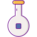 external flask-laboratory-flaticons-lineal-color-flat-icons-3 icon