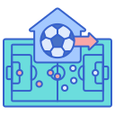 external football-game-soccer-flaticons-lineal-color-flat-icons icon