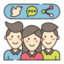 external friends-online-marketing-flaticons-lineal-color-flat-icons icon