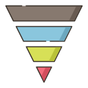 external funnel-infographic-flaticons-lineal-color-flat-icons-5 icon