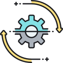external gear-project-management-flaticons-lineal-color-flat-icons icon