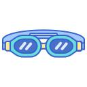 external goggles-water-sports-flaticons-lineal-color-flat-icons-3 icon