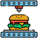 external hamburger-3d-printing-flaticons-lineal-color-flat-icons icon