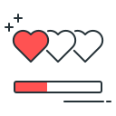 external heart-game-design-flaticons-lineal-color-flat-icons icon
