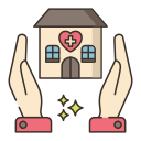 external home-in-home-service-flaticons-lineal-color-flat-icons icon