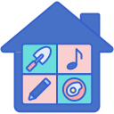 external home-stay-at-home-flaticons-lineal-color-flat-icons-2 icon