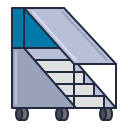 external ladder-airline-flaticons-lineal-color-flat-icons icon