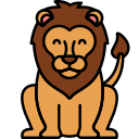 external lion-animal-flaticons-lineal-color-flat-icons-3 icon