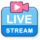 external live-streaming-communication-media-flaticons-lineal-color-flat-icons icon