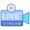 external live-streaming-live-streaming-flaticons-lineal-color-flat-icons-4 icon
