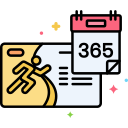 external membership-running-flaticons-lineal-color-flat-icons-8 icon