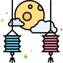 external moon-festival-festivals-and-holidays-flaticons-lineal-color-flat-icons-3 icon