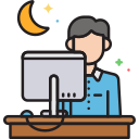 external overtime-business-flaticons-lineal-color-flat-icons icon
