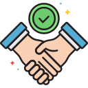 external partnership-contact-us-flaticons-lineal-color-flat-icons icon
